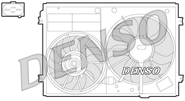 Вентилятор системи охолодження DENSO DER32012 - zapix