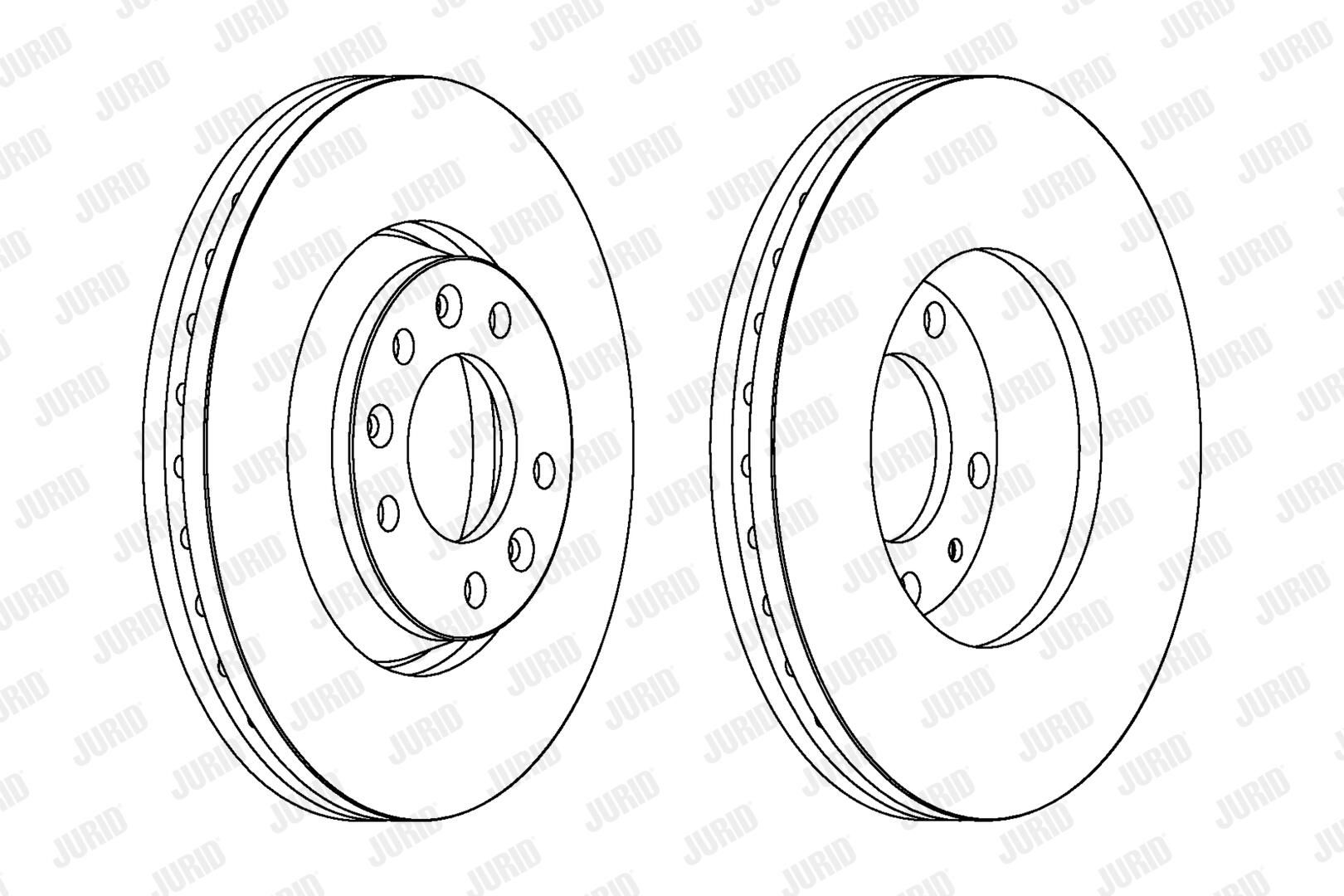 Гальмівний диск JURID 562839JC - zapix