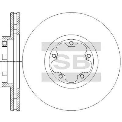 Гальмівний диск HI-Q SD5312 - zapix