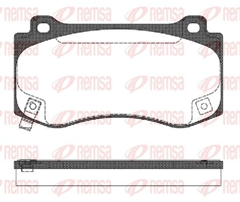 Гальмівні колодки дискові REMSA 118504 - zapix