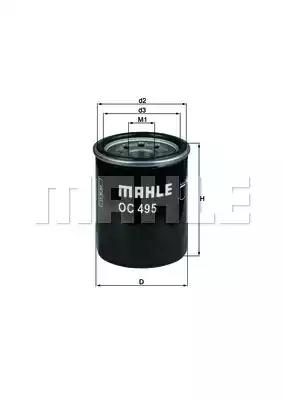 Оливний фільтр MAHLE OC495 - zapix