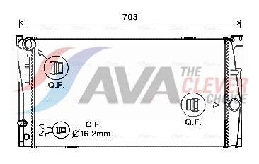 Радіатор охолодження двигуна AVA QUALITY COOLING BW2549 - zapix