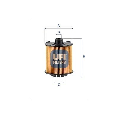 Оливний фільтр UFI 25VCC01 - zapix