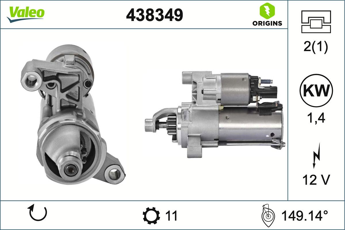 Стартер VALEO 438349 - zapix