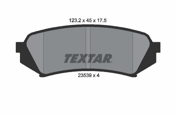 Гальмівні колодки дискові TEXTAR 2353902