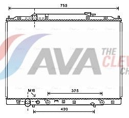 Радіатор охолодження двигуна AVA QUALITY COOLING HD2267 - zapix