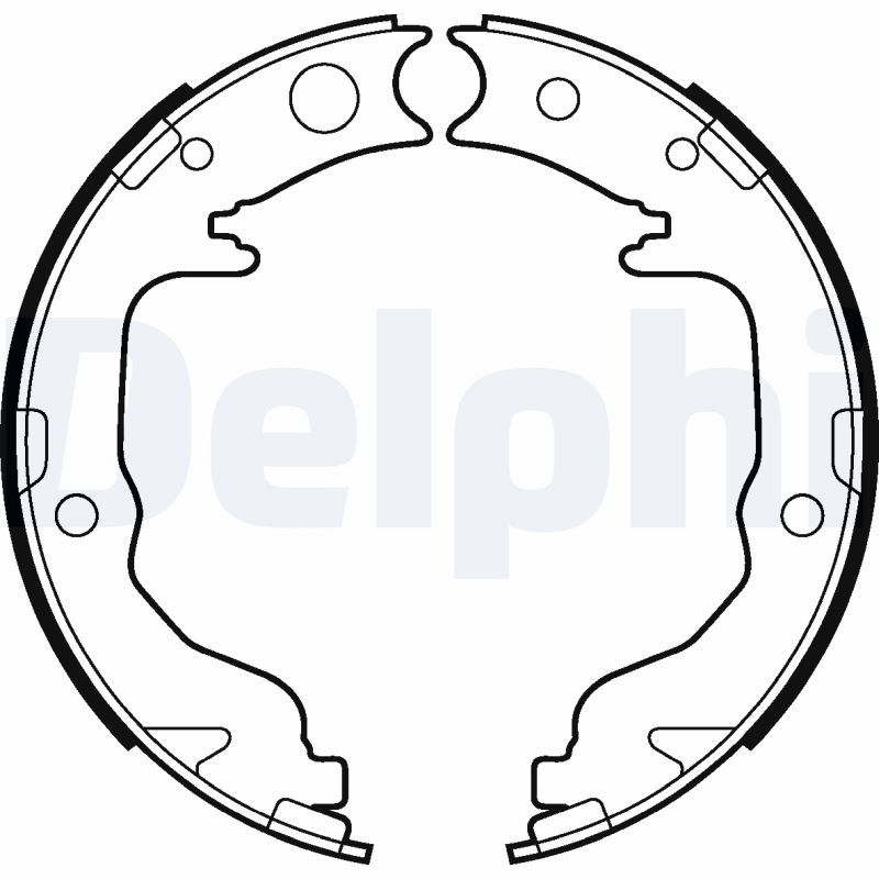 Тормозные колодки ручника (барабанные) DELPHI LS2026