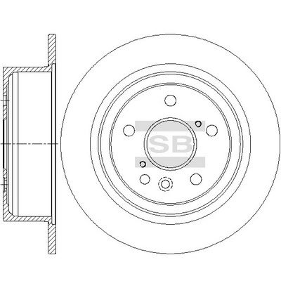 Гальмівний диск HI-Q SD4647 - zapix