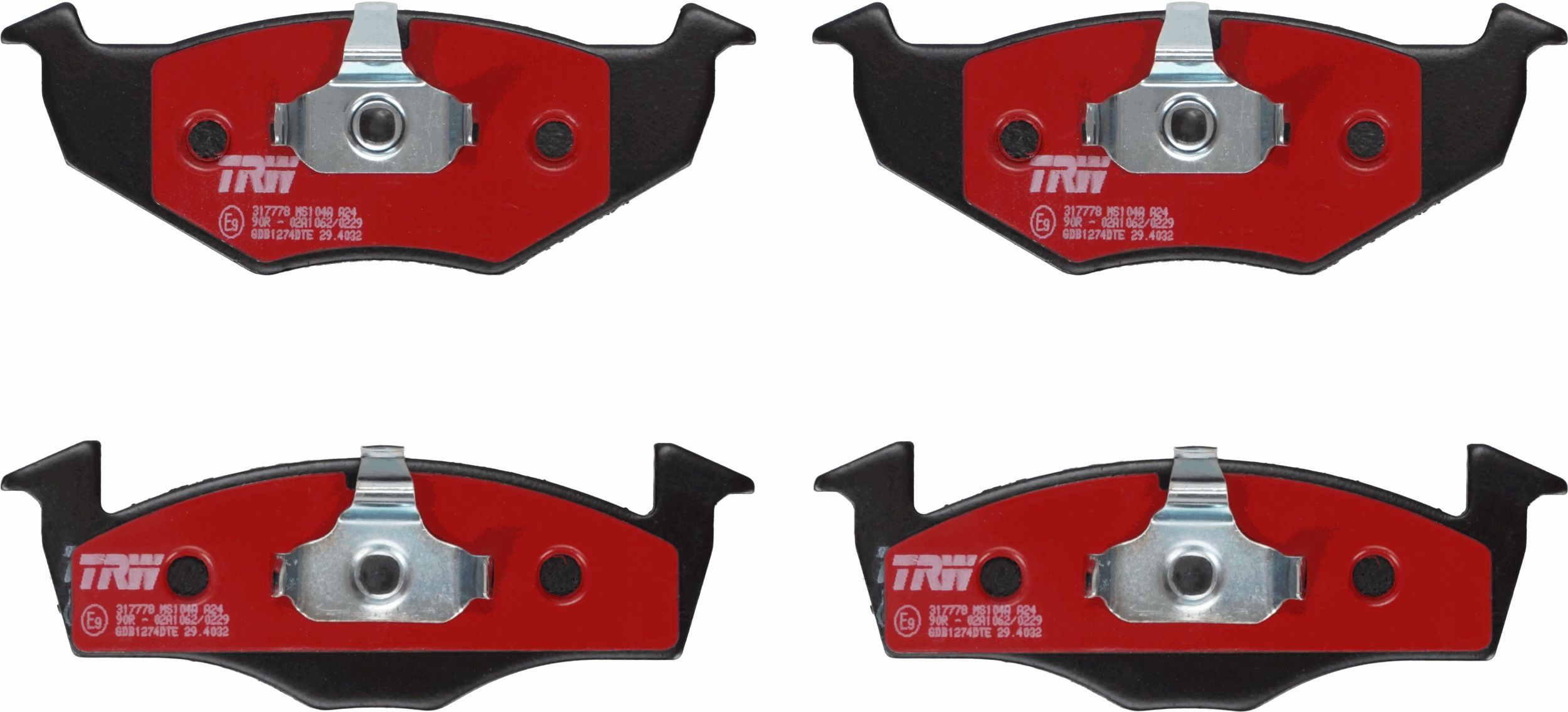 Гальмівні колодки дискові TRW GDB1274DTE - zapix