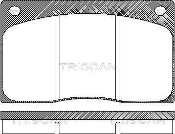 Гальмівні колодки дискові TRISCAN 811010799 - zapix