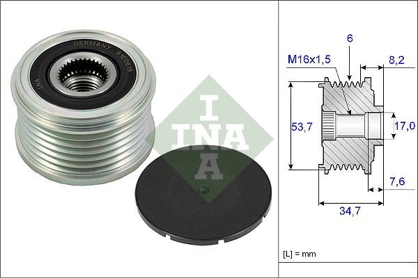 Муфта генератора SCHAEFFLER INA 535022410 - zapix