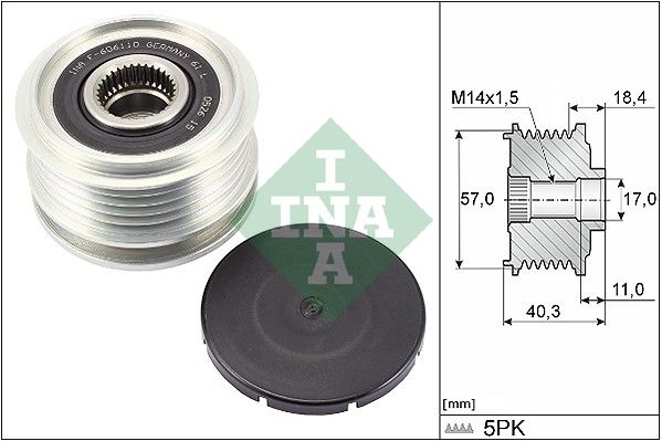 Муфта генератора SCHAEFFLER INA 535029510 - zapix