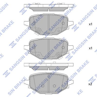 Гальмівні колодки дискові HI-Q SP4201 - zapix