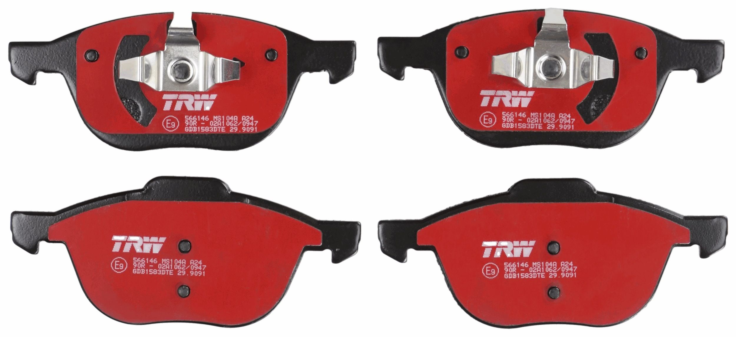 Гальмівні колодки дискові TRW GDB1583DTE - zapix