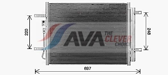 Радіатор кондиціонера AVA QUALITY COOLING KA5311D - zapix
