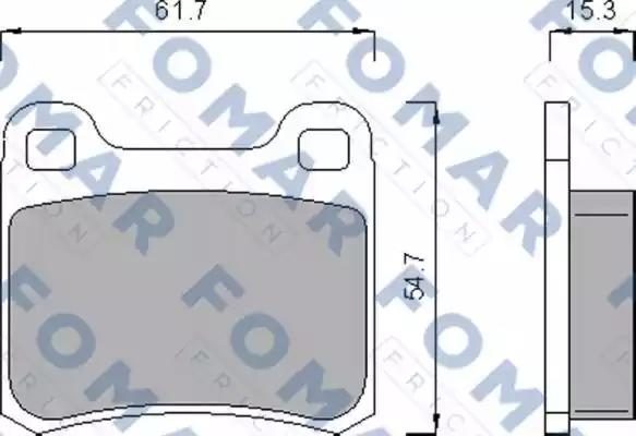 Гальмівні колодки дискові FOMAR FRICTION FO474185 - zapix