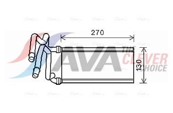 Радіатор пічки AVA QUALITY COOLING TO6705 - zapix