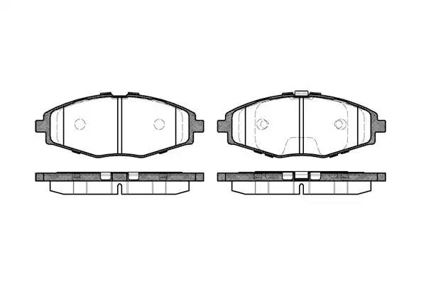 Гальмівні колодки дискові WOKING P796300 - zapix