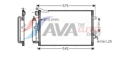 Радіатор кондиціонера AVA QUALITY COOLING RT5417D - zapix