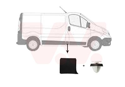 Молдинг бокової частини VAN WEZEL 4396424 - zapix