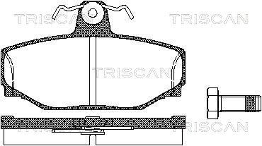 Гальмівні колодки дискові TRISCAN 811027919 - zapix