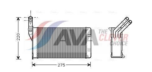 Радіатор пічки AVA QUALITY COOLING CN6082 - zapix