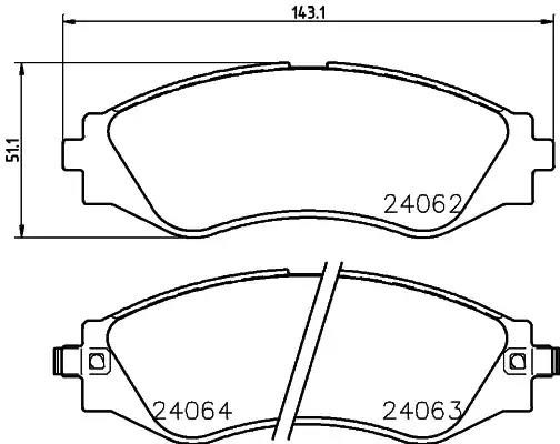 Гальмівні колодки дискові NISSHINBO NP6029 - zapix