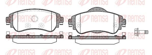 Гальмівні колодки дискові REMSA 146408 - zapix