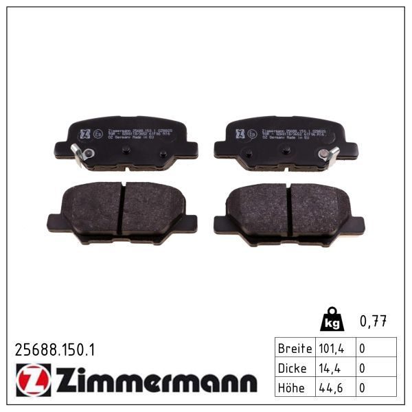 Гальмівні колодки дискові ZIMMERMANN 256881501 - zapix