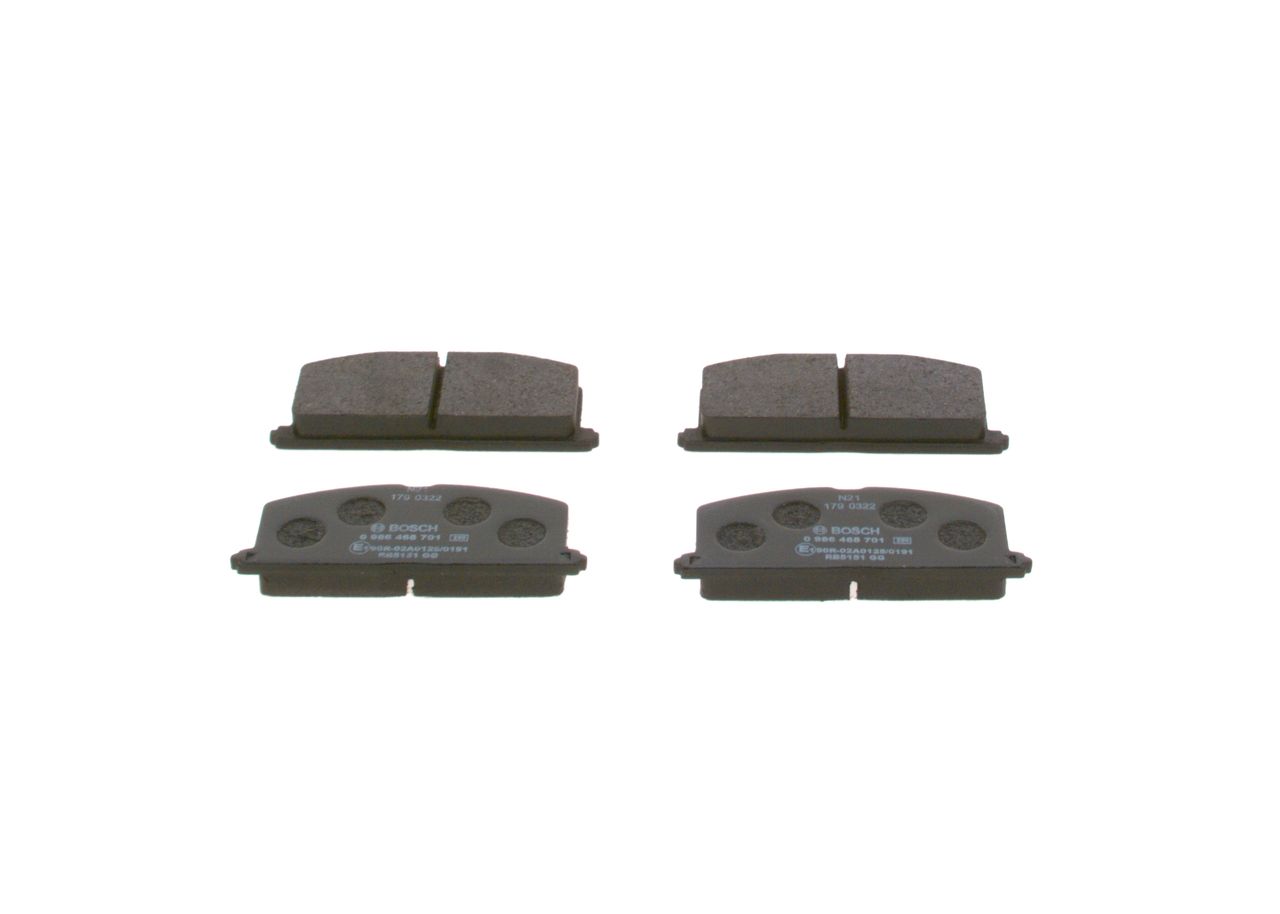 Гальмівні колодки дискові BOSCH 0986468701 - zapix
