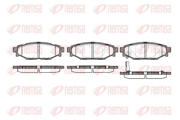 Гальмівні колодки дискові REMSA 113601 - zapix