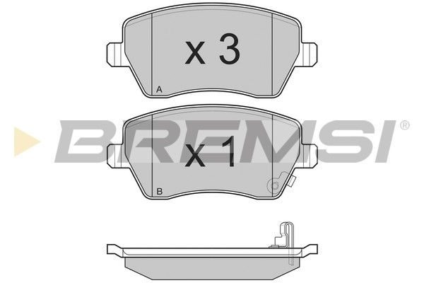 Гальмівні колодки дискові BREMSI BP3248 - zapix