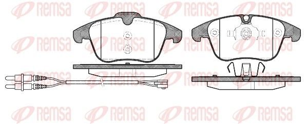 Гальмівні колодки дискові REMSA 124901 - zapix