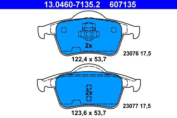 Гальмівні колодки дискові ATE 13046071352 - zapix