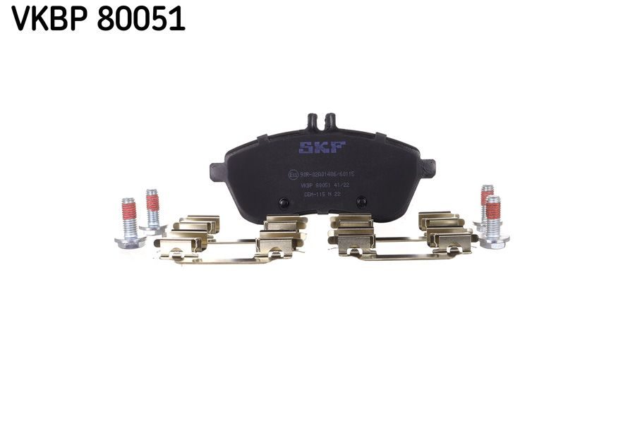 Гальмівні колодки дискові SKF VKBP80051 - zapix