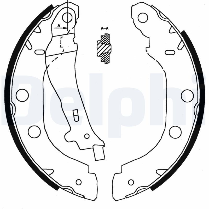 Гальмівні колодки ручника (барабанні) DELPHI LS1828 - zapix