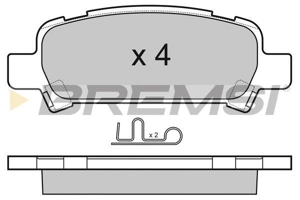 Гальмівні колодки дискові BREMSI BP3056 - zapix