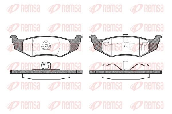 Гальмівні колодки дискові REMSA 048240 - zapix