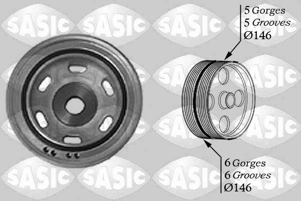 Шків колінвалу SASIC 2150017 - zapix