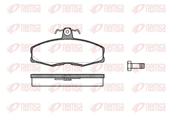 Гальмівні колодки дискові REMSA 015400 - zapix