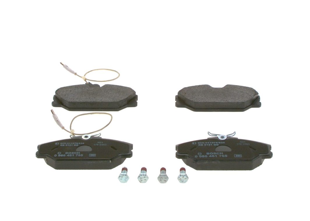 Гальмівні колодки дискові BOSCH 0986461765 - zapix
