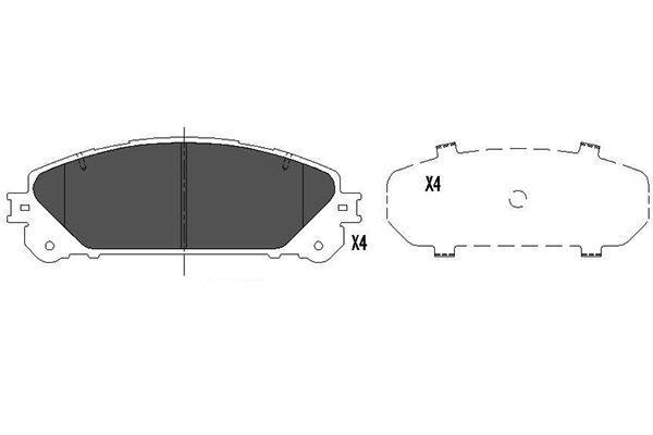 Гальмівні колодки дискові KAVO PARTS KBP9116 - zapix