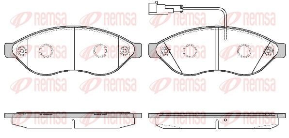 Гальмівні колодки дискові REMSA 123711 - zapix