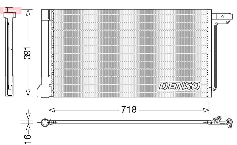 Радіатор кондиціонера DENSO DCN10028 - zapix