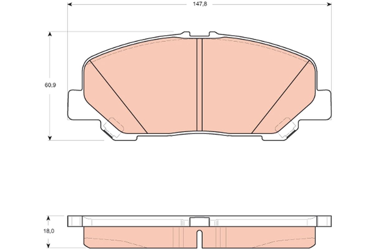 Гальмівні колодки дискові TRW GDB3455 - zapix