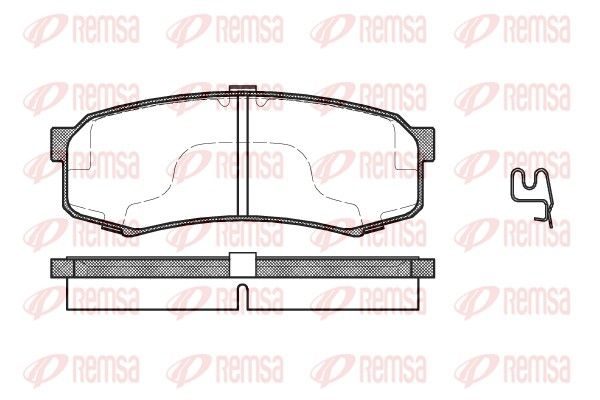 Гальмівні колодки дискові REMSA 041304 - zapix