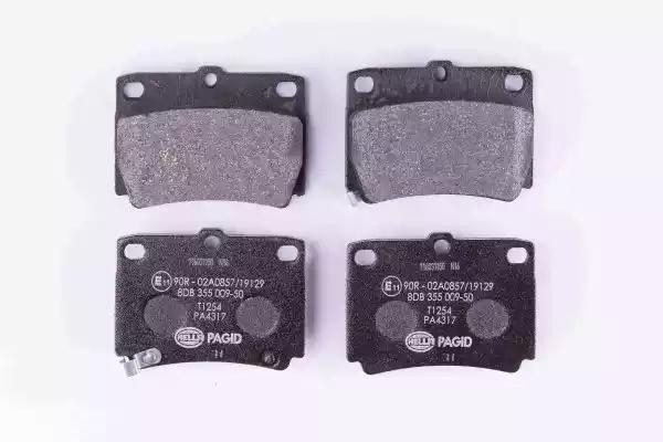 Гальмівні колодки дискові HELLA PAGID 8DB355009501 - zapix