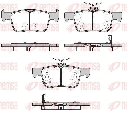 Гальмівні колодки дискові REMSA 155120 - zapix