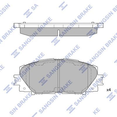 Гальмівні колодки дискові HI-Q SP1377 - zapix
