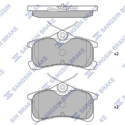 Гальмівні колодки дискові HI-Q SP1575 - zapix